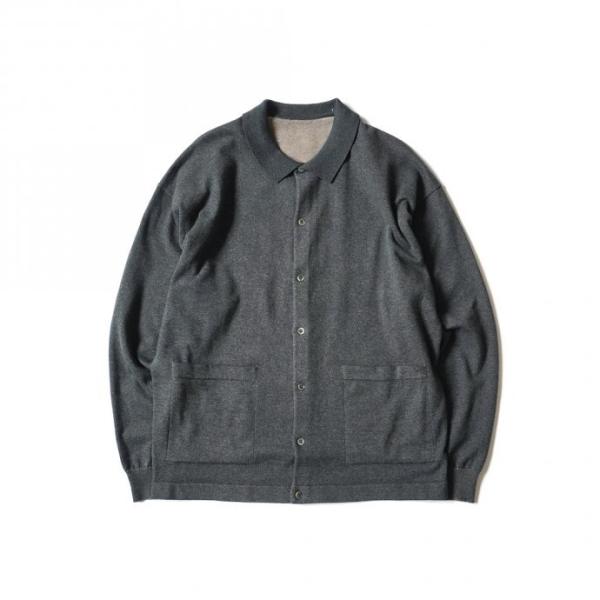 crepuscule クレプスキュール 2101-006 KNIT SHIRT - C.Gray ニ...