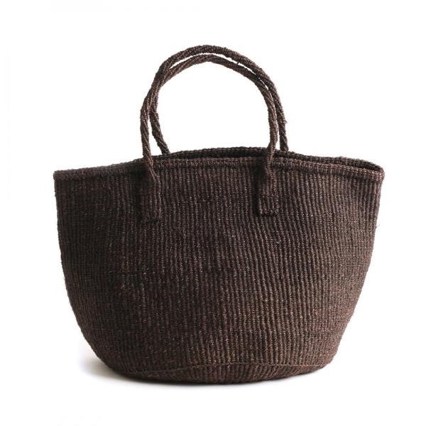 サイザル カゴバッグ ラウンド M / K1104-25 - ダークブラウン レディース カゴバッグ...