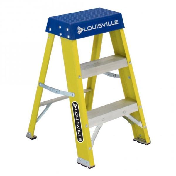 Louisville Ladder / ファイバーステップ イエロー 耐荷重110kg 2ft（60...