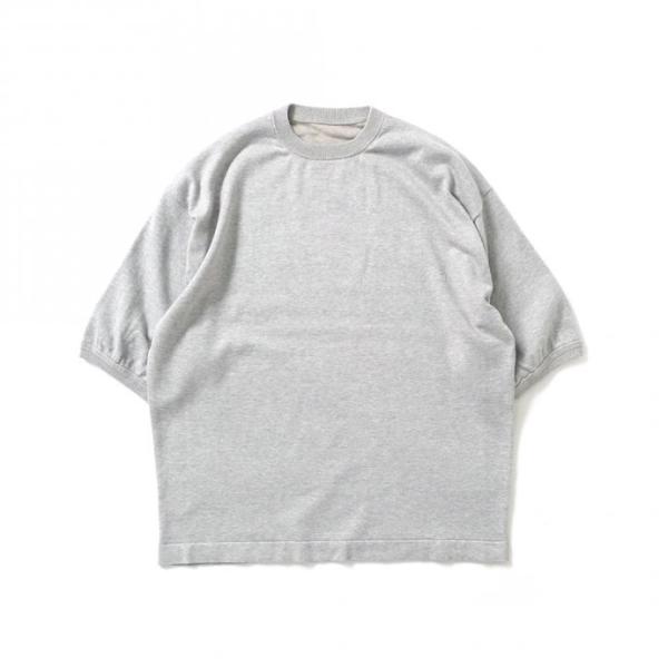 crepuscule クレプスキュール 2101-007 S/S KNIT - Gray 半袖ニット...