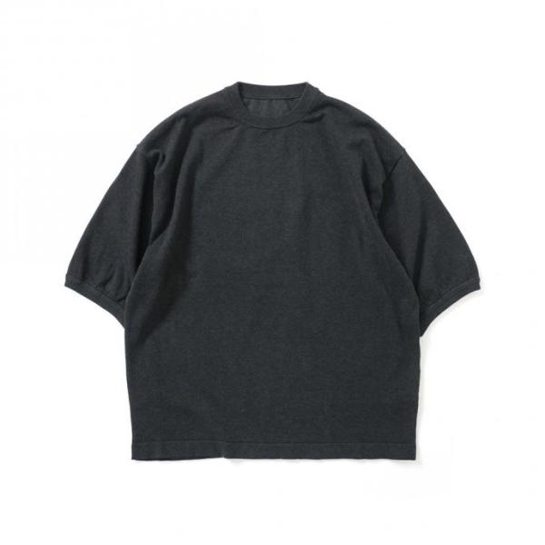 crepuscule クレプスキュール 2101-007 S/S KNIT - C.Gray 半袖ニ...