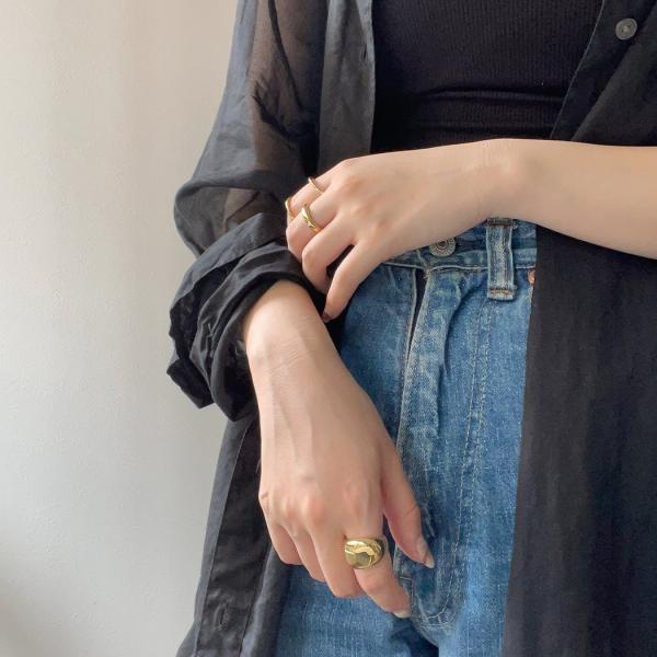 BYOKA（ビョーカ）/ GR0601 G.PLUMP RING リング - ゴールド