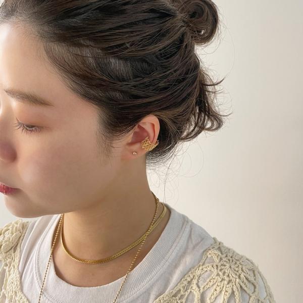 BYOKA（ビョーカ）/ GE1702 G.LATTICE EARCUFF-2 イヤーカフ - ゴー...