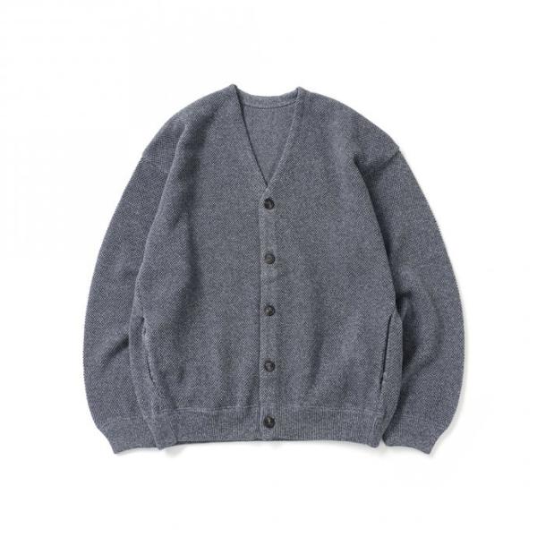 crepuscule クレプスキュール 2103-002 Moss stitch V/N cardi...