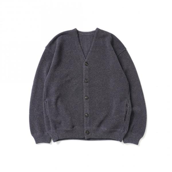 crepuscule クレプスキュール 2103-002 Moss stitch V/N cardi...