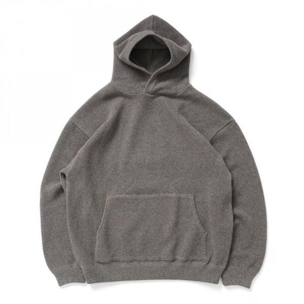 crepuscule クレプスキュール 2103-004 Moss stitch hoodie - ...