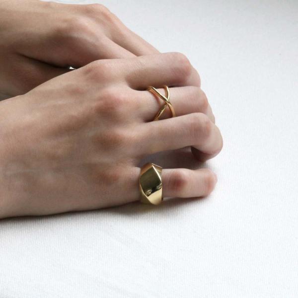 BYOKA（ビョーカ）/ GR1902 G.CREAM PINKY RING  リング - ゴールド