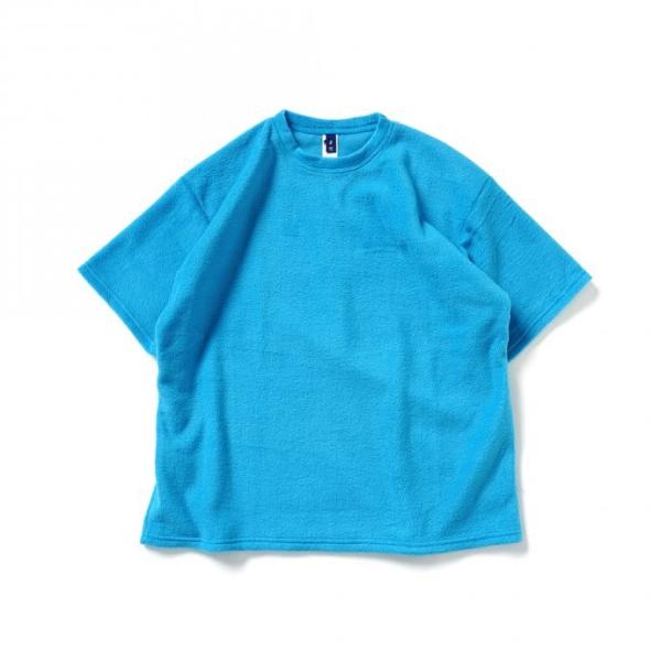 SMOKE T ONE / POLAR FLEECE TEE フリース半袖Tシャツ - Sky Bl...