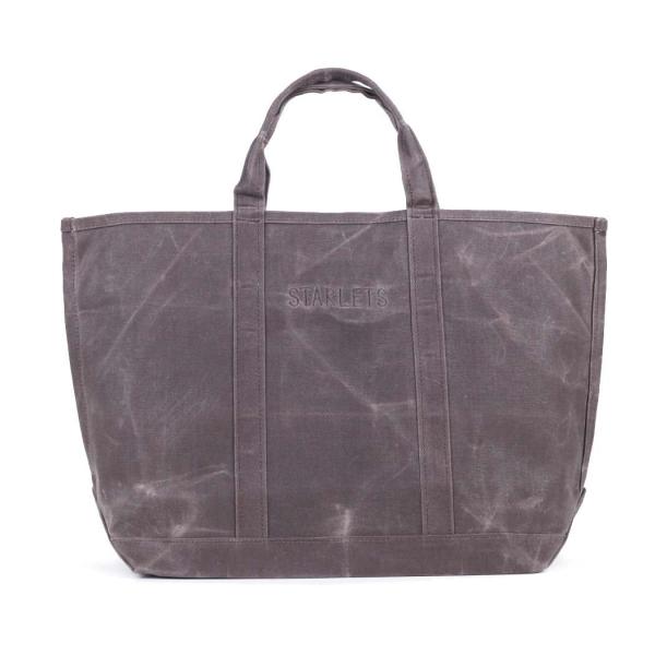 STARLETS (スターレッツ) / sh220101 パラフィン 刺繍 トートバッグ - チョコ