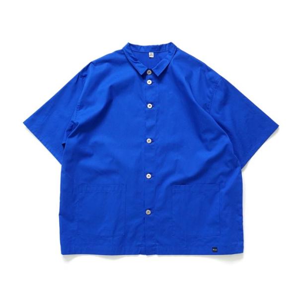 DG THE DRY GOODS / DG CHORE SHIRTS S/S 半袖ワークシャツ ブル...