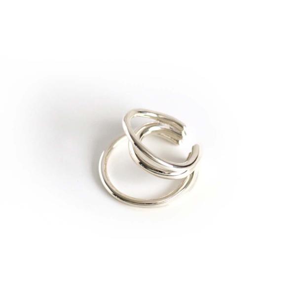 BYOKA（ビョーカ）/ E2102 VORTEX EARCUFF - シルバー (片耳タイプ) イ...