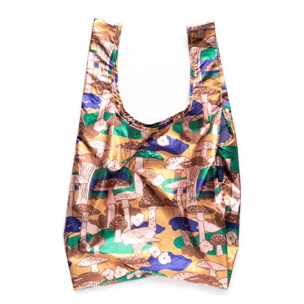 BAGGU バグゥ STANDARD エコバッグ 100% リサイクル ナイロン メタリック マッシ...