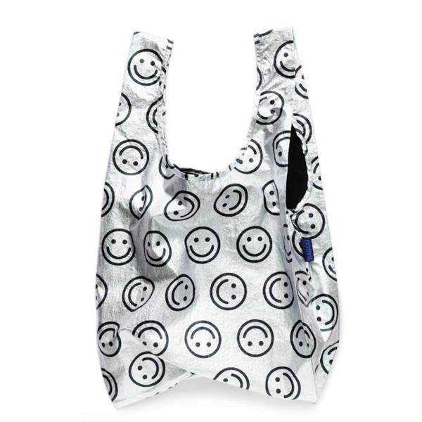 BAGGU バグゥ STANDARD エコバッグ 100% リサイクル ナイロン メタリック ハッピ...