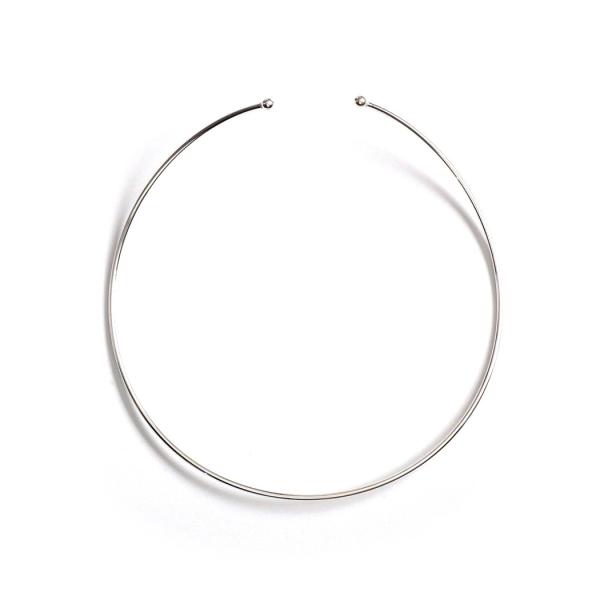 sinc (シンク)  シルバー ラウンド パイプ チョーカー 2mm ネックレス プチギフト お祝...