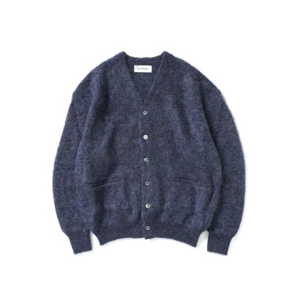 reverve リバーブ / RV22W004 Mohair Vneck CD - Navy モヘア...