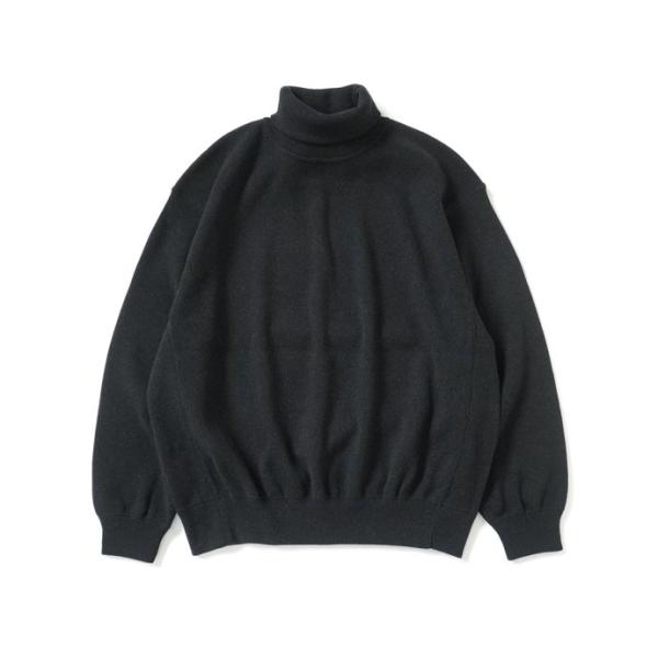 reverve リバーブ / RV22W007 Wool Sweat Turtleneck - Bl...
