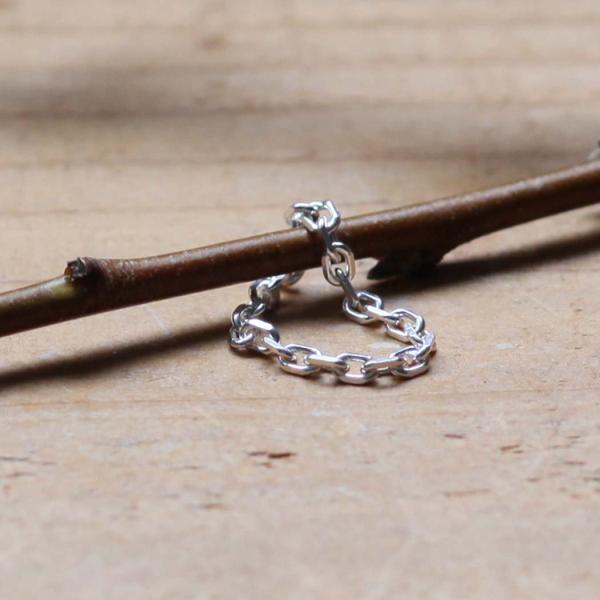 BYOKA ビョーカ R2403 FACET CHAIN RING チェーン リング シルバー 指輪...