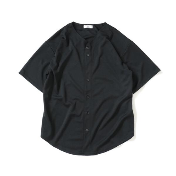 bLAnk COMPANY / Baseball Jersey - Black ブランクカンパニー ...