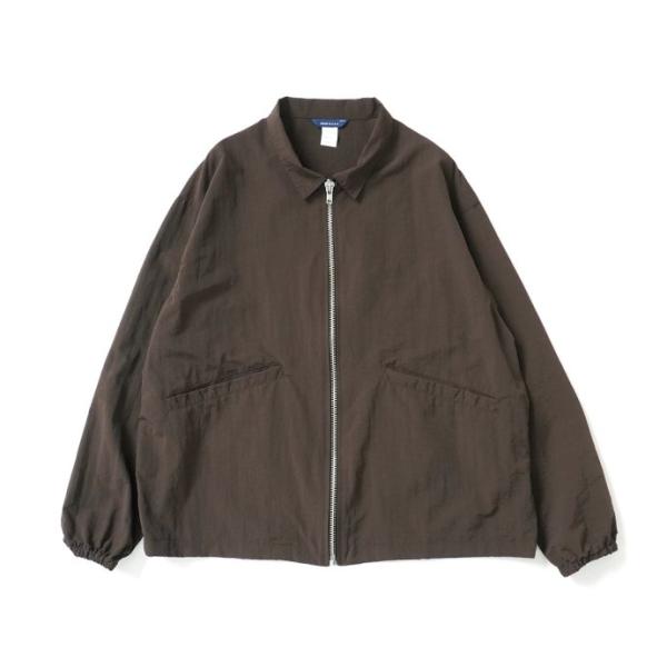 SMOKE T ONE / SHELLED NYLON BZ TOP - Brown ナイロンブルゾ...