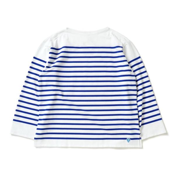 ORCIVAL オーシバル / オーバーサイズ ラッセルフレンチセーラーTシャツ - White/B...