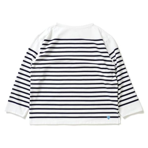 ORCIVAL オーシバル / オーバーサイズ ラッセルフレンチセーラーTシャツ - White/P...
