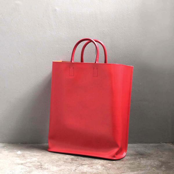 COURTNEY ORLA (コートニーオーラ) CURVE TOTE l レッド/キャメル CRV...