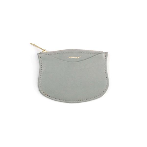 mnoi ムノイ Slim wallet arch ミニ財布 コインケース ブルーグレー 日本製 財...