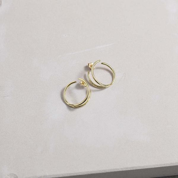 BYOKA ビョーカ GE2502 G.BRANCH PIERCE L ピアス ゴールド (両耳タイ...