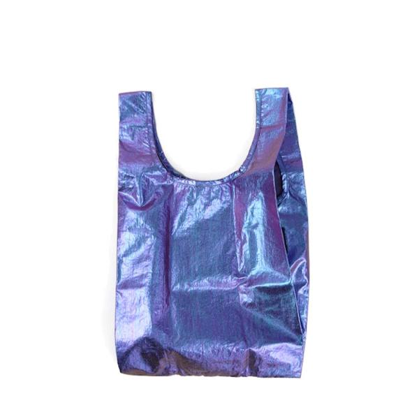 BAGGU バグー エコバッグ BABY 100%リサイクルナイロン - メタリック オーロラ (日...