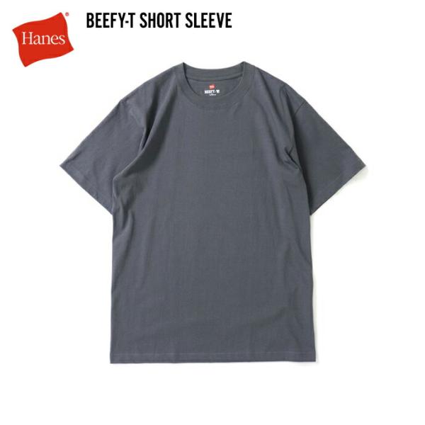 Hanes ヘインズ / BEEFY-T ビーフィー 半袖Tシャツ ダークグレー #081 H518...