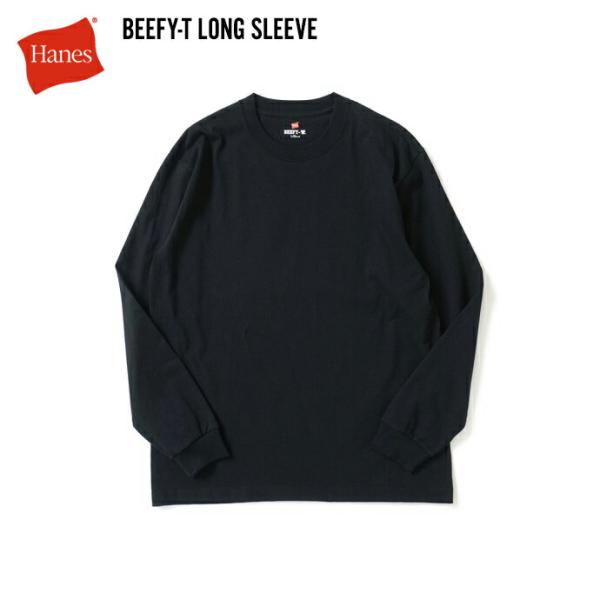 Hanes ヘインズ / BEEFY-T ビーフィー 長袖Tシャツ ブラック #090 H5186 ...