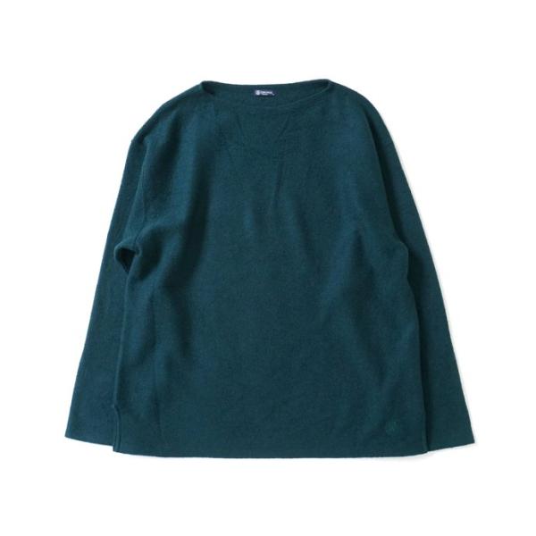 オーシバル ORCIVAL メンズ トップス ウールパイル ボートネックプルオーバー BLUE GR...