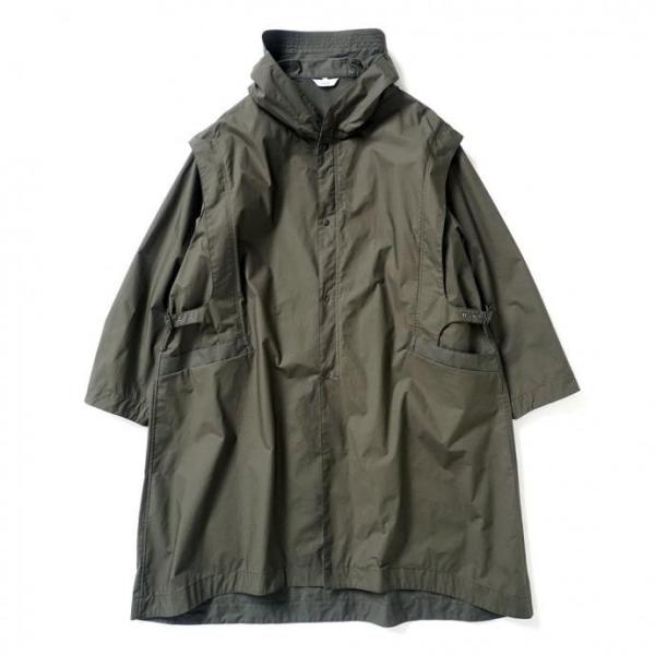 kontor / KON-CO01251 - CHARCOAL フーデッドコート