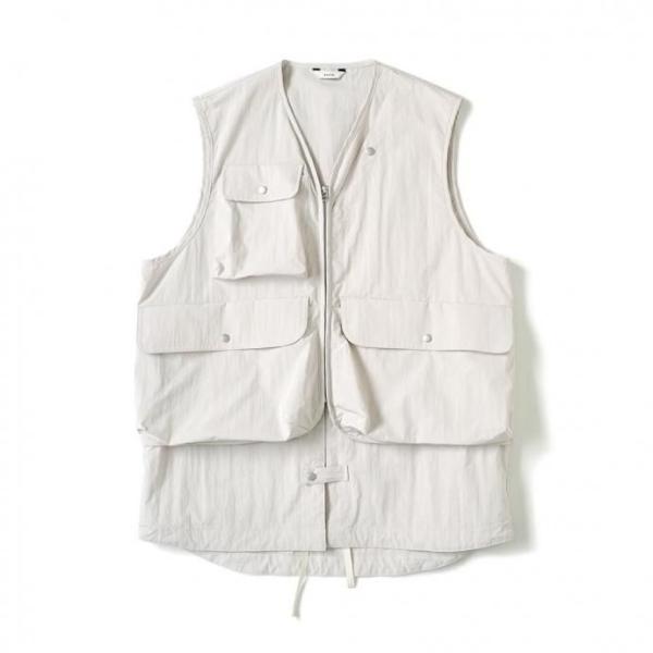 kontor / KON-VE01251 - LIGHT GREY コンバーチブルベスト