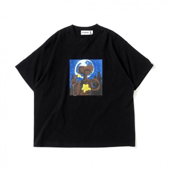 COTTON PAN / ET 半袖Tシャツ - BLACK ブラック