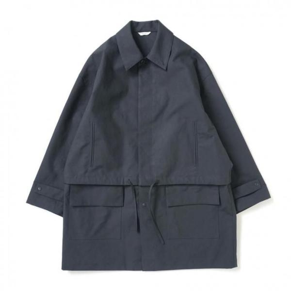 kontor / KON-CO03253 - BLACK NAVY 3レイヤー素材 デタッチャブルコ...