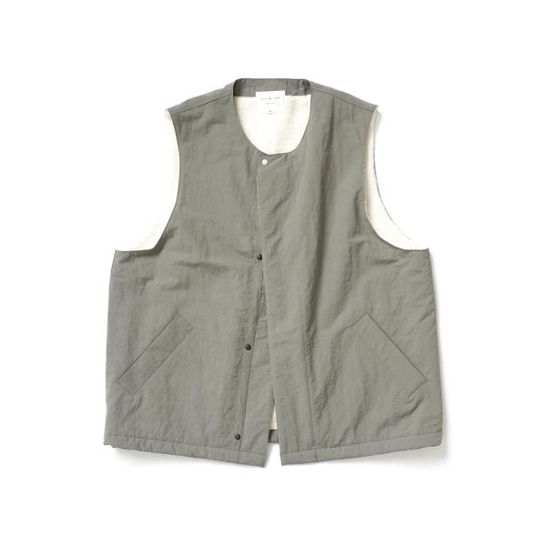 STILL BY HAND スティルバイハンド / VE01254 - SAGE ナイロン／ボア ア...