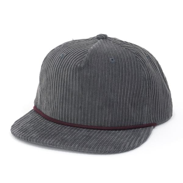 BLVNK / GRAMPS CORDUROY SNAPBACK - CHARCOAL/BURGUN...