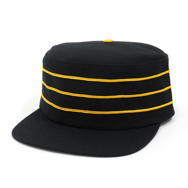 BLVNK / PRIVATEER PILLBOX SNAPBACK - BLACK/GOLD ピル...