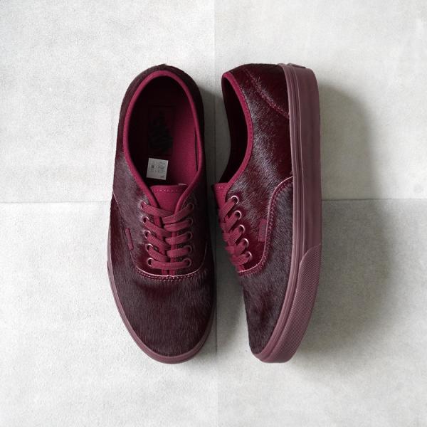 VANS / Authentic Pony Hair - Port Red VN000D7YPRT ...