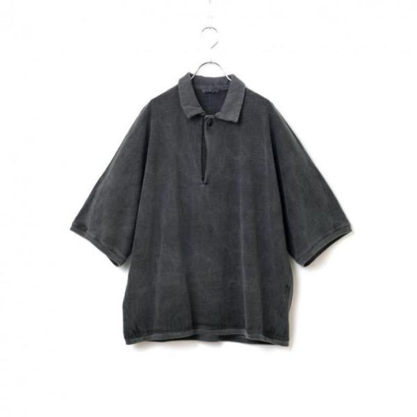kontor / KON-CS03261 - CHARCOAL ドルマンスリーブポロシャツ Garm...