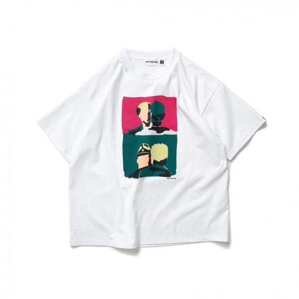 COTTON PAN / 戦場 - WHITE 半袖Tシャツ ホワイト