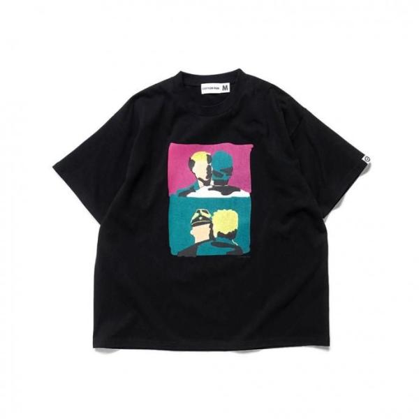 COTTON PAN / 戦場 - BLACK 半袖Tシャツ ブラック