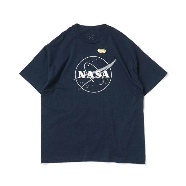 Cotton Expressions / NASA GLOW LOGO プリントTシャツ - Nav...