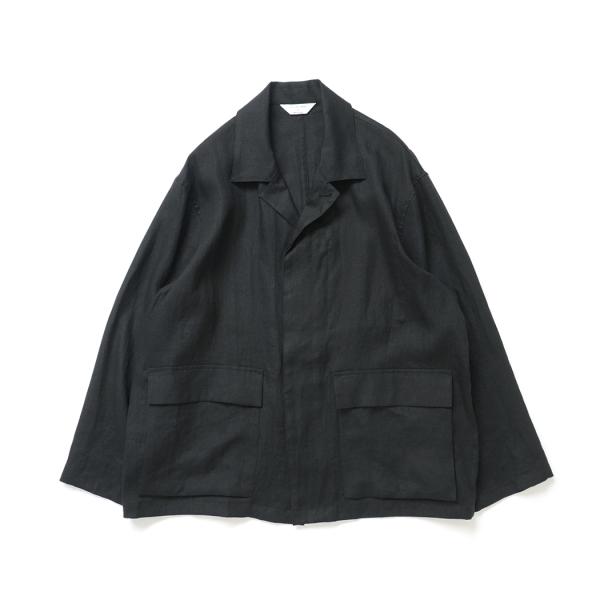 STILL BY HAND スティルバイハンド / BL01262 - BLACK リネン カバーオ...