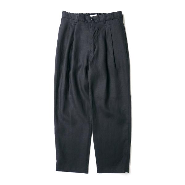 STILL BY HAND スティルバイハンド / PT02262 - CHARCOAL リネン デ...