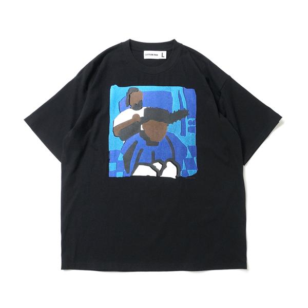 COTTON PAN / BIZ 半袖Tシャツ - BLACK ブラック