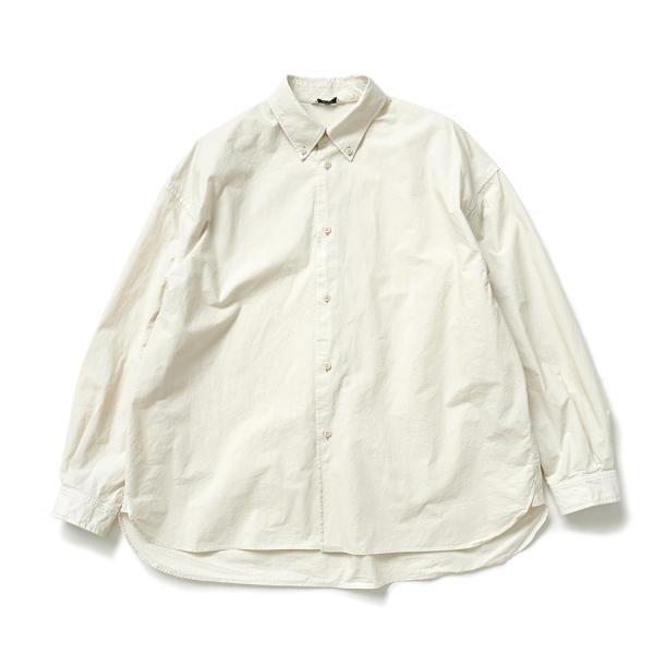 kontor / KON-SH01263 - ECRU ガーメントダイ ボタンダウンシャツ Garm...