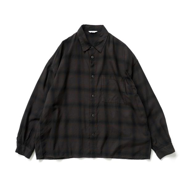 kontor / KON-SH03263 -  BROWN CHECK 製品染め チェックシャツ O...
