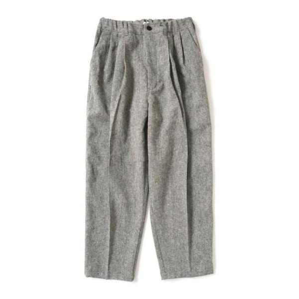 kontor / KON-PT06263 - LIGHT BROWN 3タック ツイードパンツ Th...